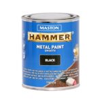 Maston Hamerslag Metaalverf Zwart gloss